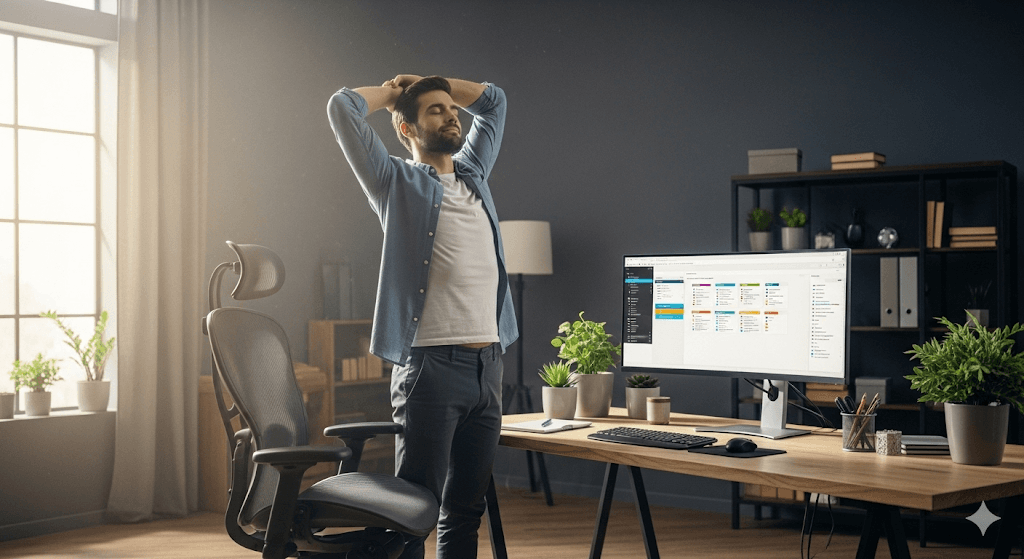 Dores na coluna no home office? Entenda as causas e como prevenir